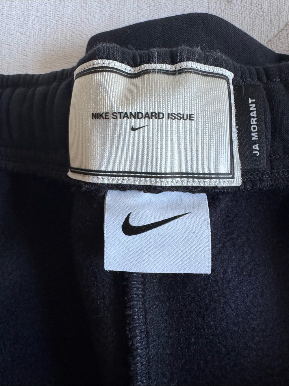 Nike Black Jogger Pants with White Side Graphic - Picture 7 of 11